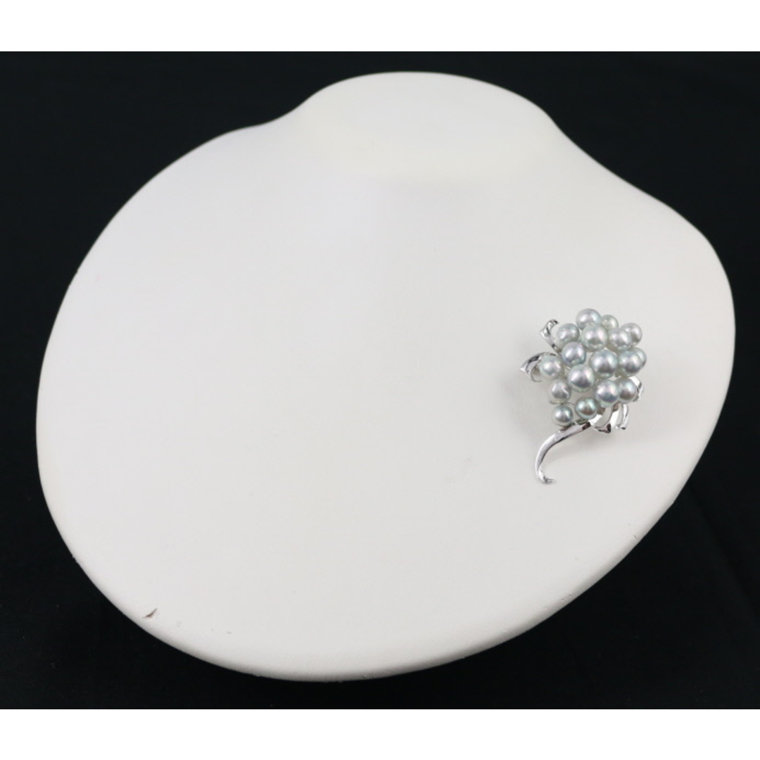 TASAKI - タサキ ブローチ グレーパール アコヤ真珠 5.6-7.6mm