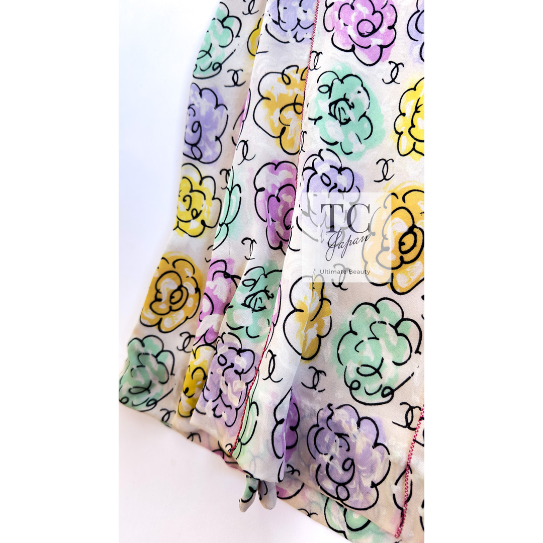 CHANEL - シャネル ワンピース CHANEL ヴィンテージ CCロゴ 花柄