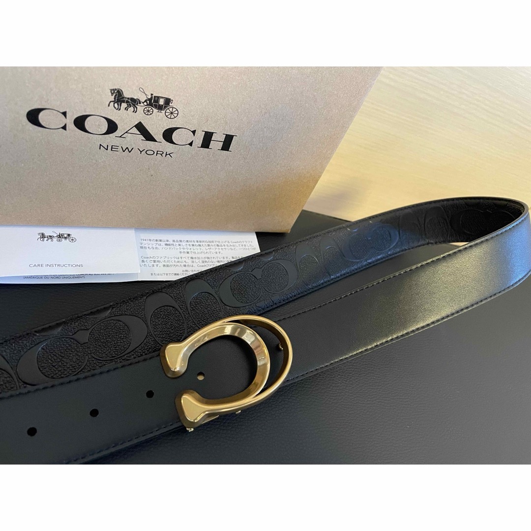 COACH - 新品COACH3点セットシグネチャーフリーサイズリバーシブル