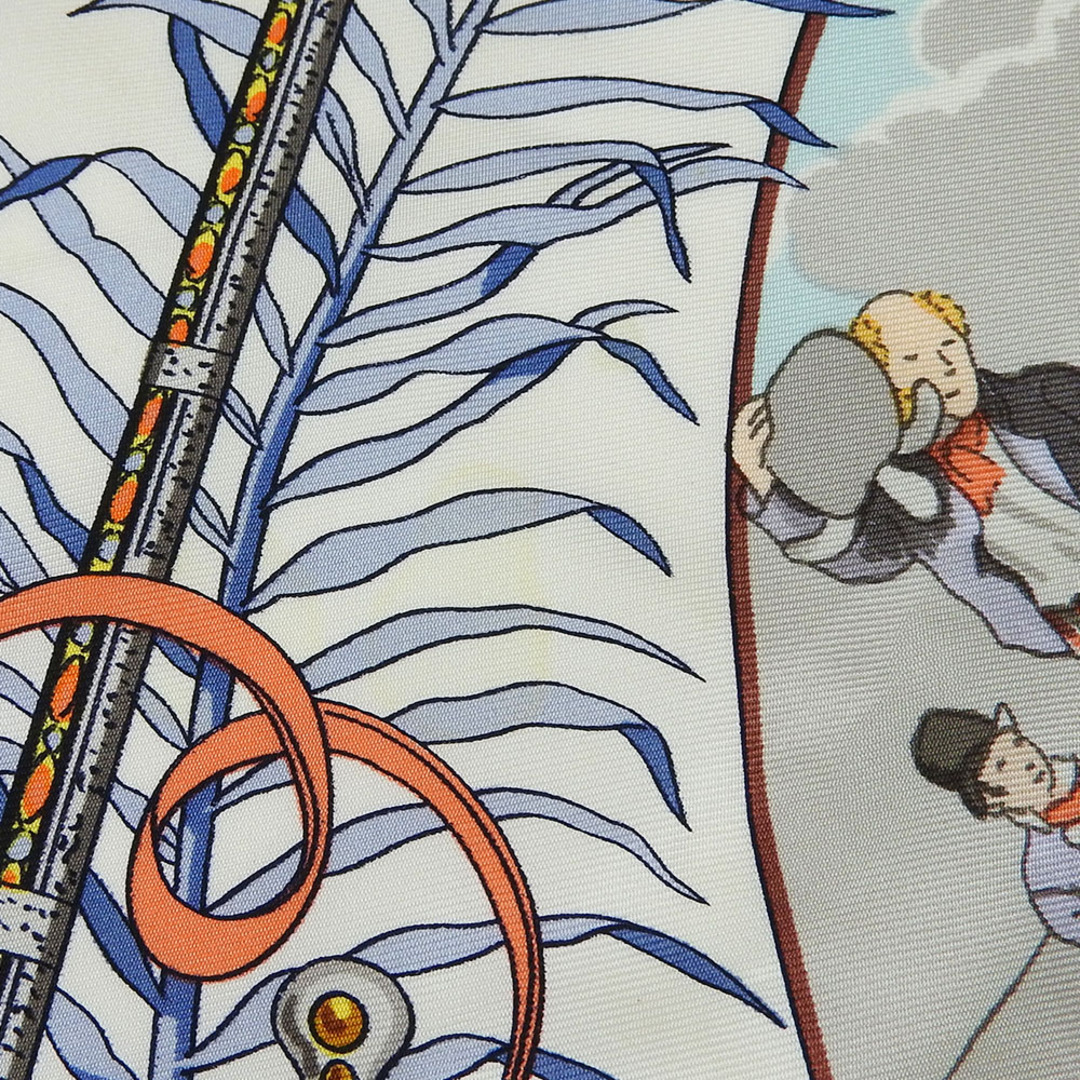 HERMES - 【中古】 エルメス スカーフ カレ90 シルク ネイビー