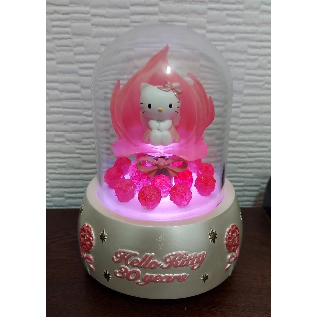 サンリオ ハローキティ 30周年記念 オルゴール付きライト 加藤工芸