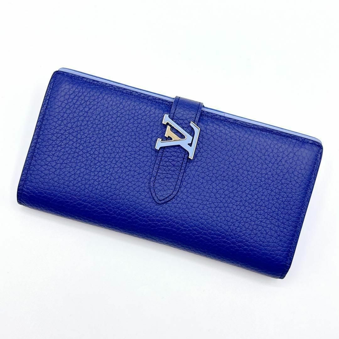 ルイヴィトン トリヨン LV ヴェルティカル 二つ折り 長財布 M82441