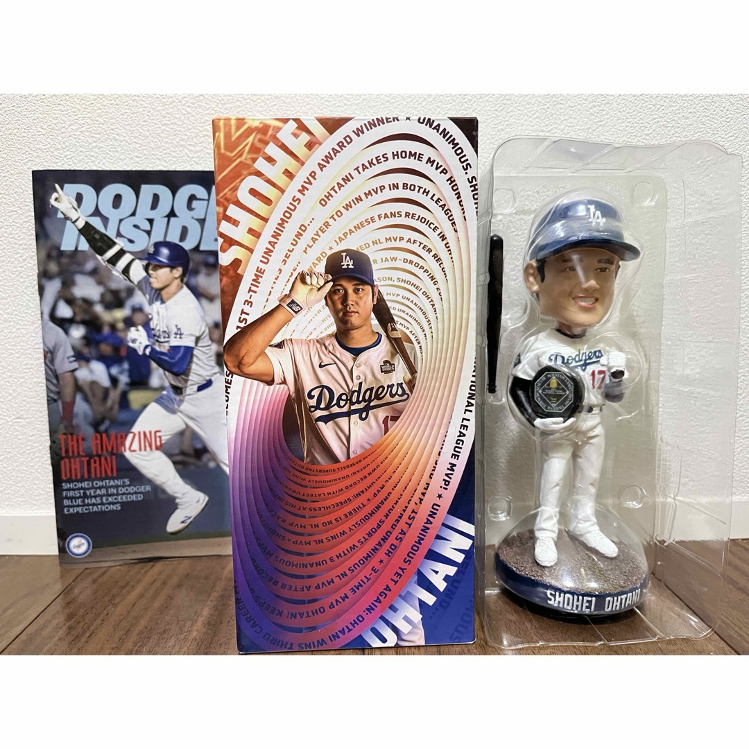 4月2日 4/2来場者限定 大谷翔平 2024 MVP ボブルヘッド 本物]4月2日 4