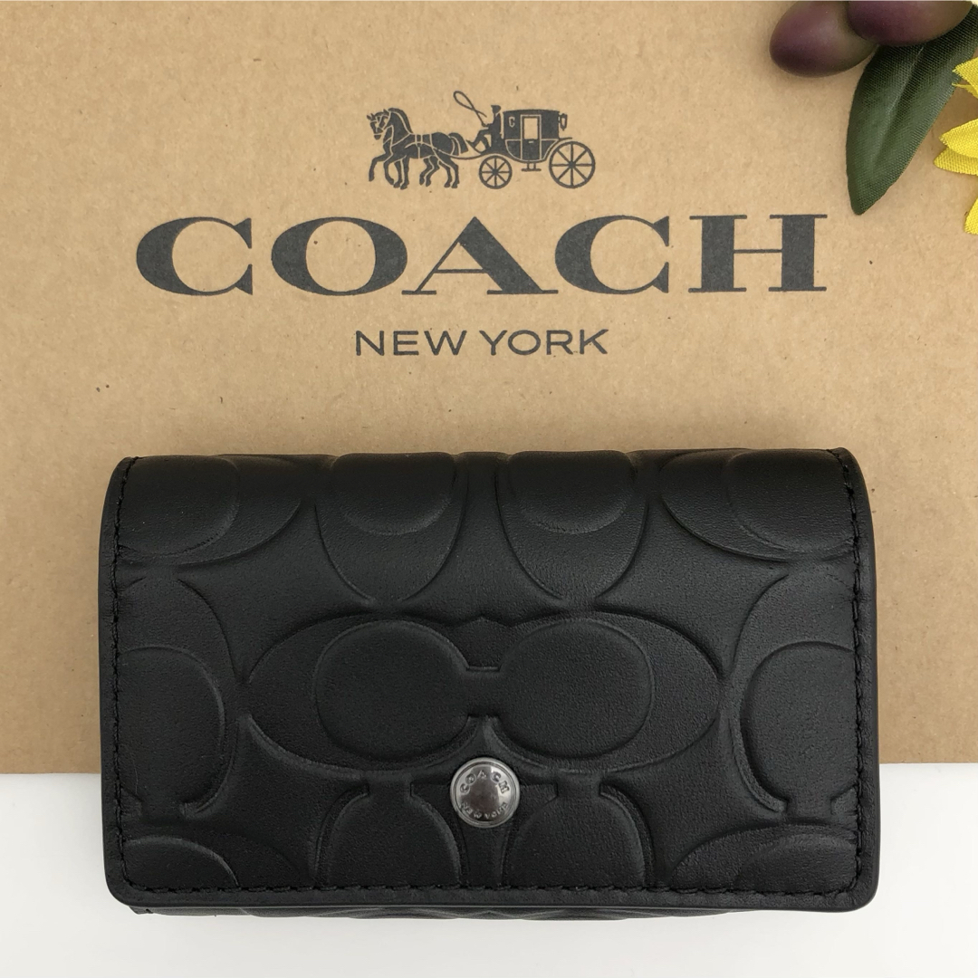 COACH - COACH ☆大人気☆ 5リングキーケース シグネチャー レザー