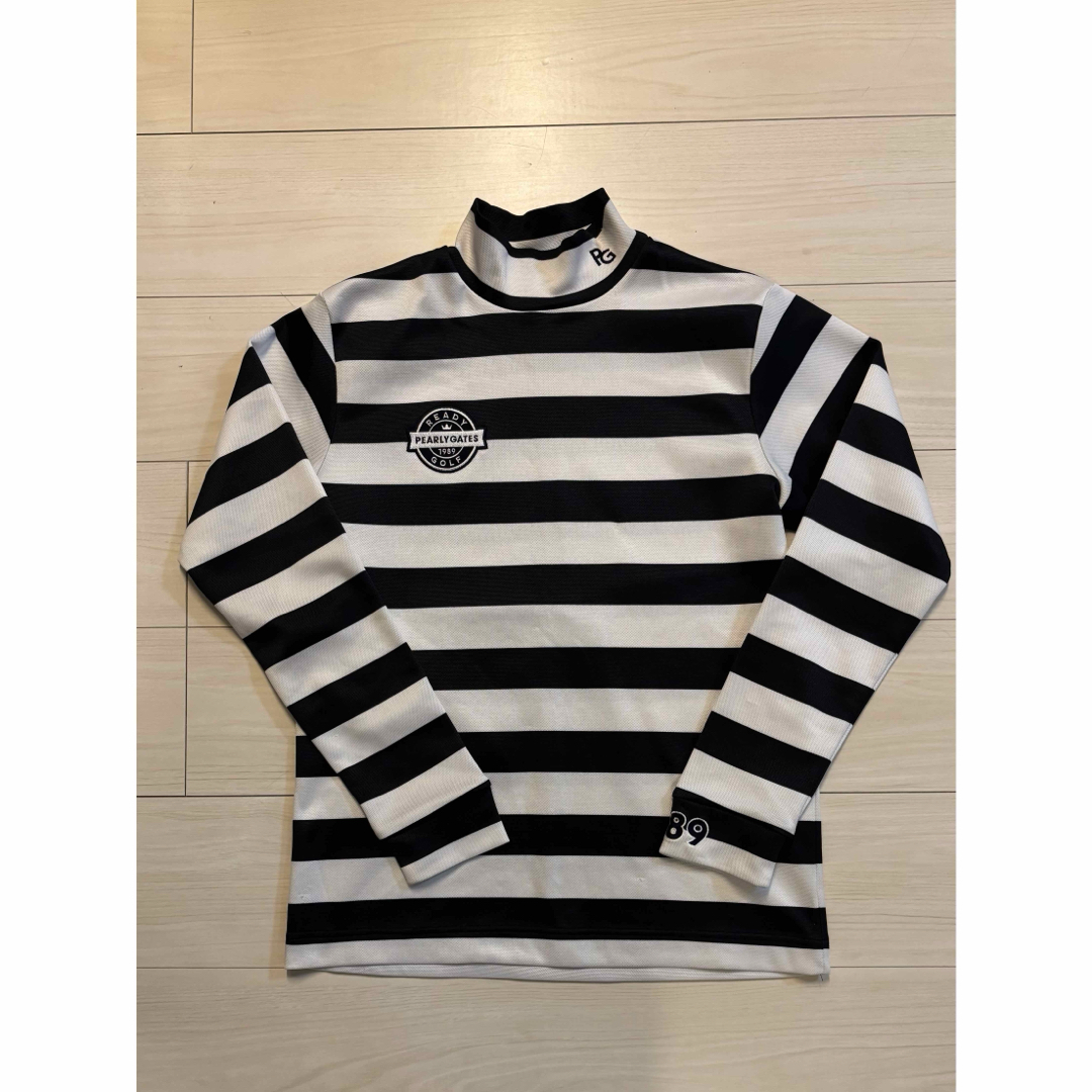 PEARLY GATES - PEARLY GATES ストライプハイネックシャツの通販 by