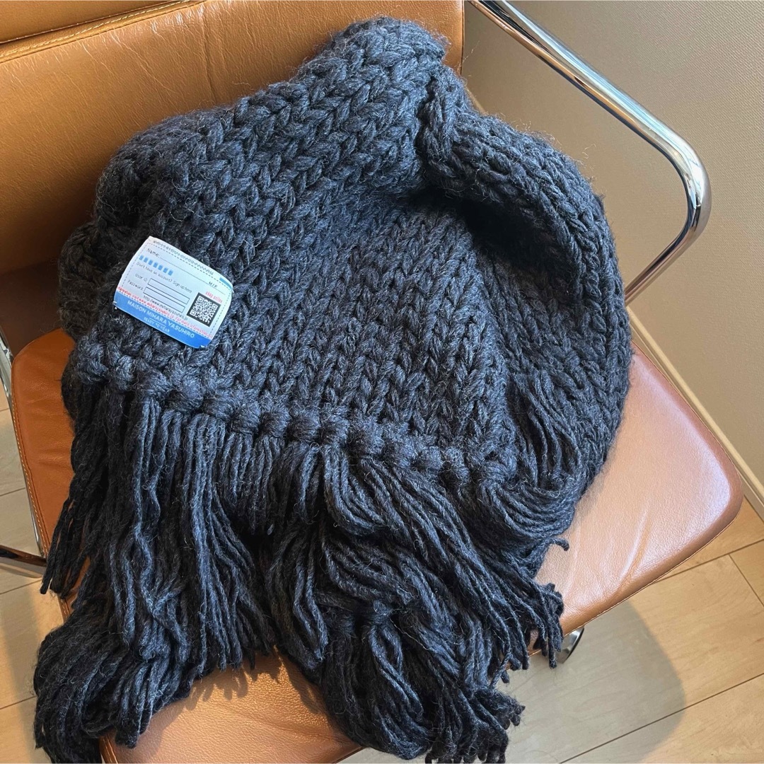 MIHARA YASUHIRO ショールカラーニット切替スタジャン ホースレザー