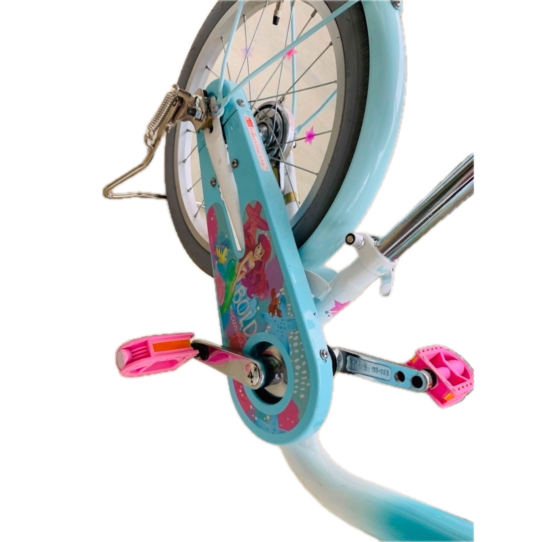 Disney - ディズニー アリエル 自転車 美品 16インチ 補助輪 スタンド