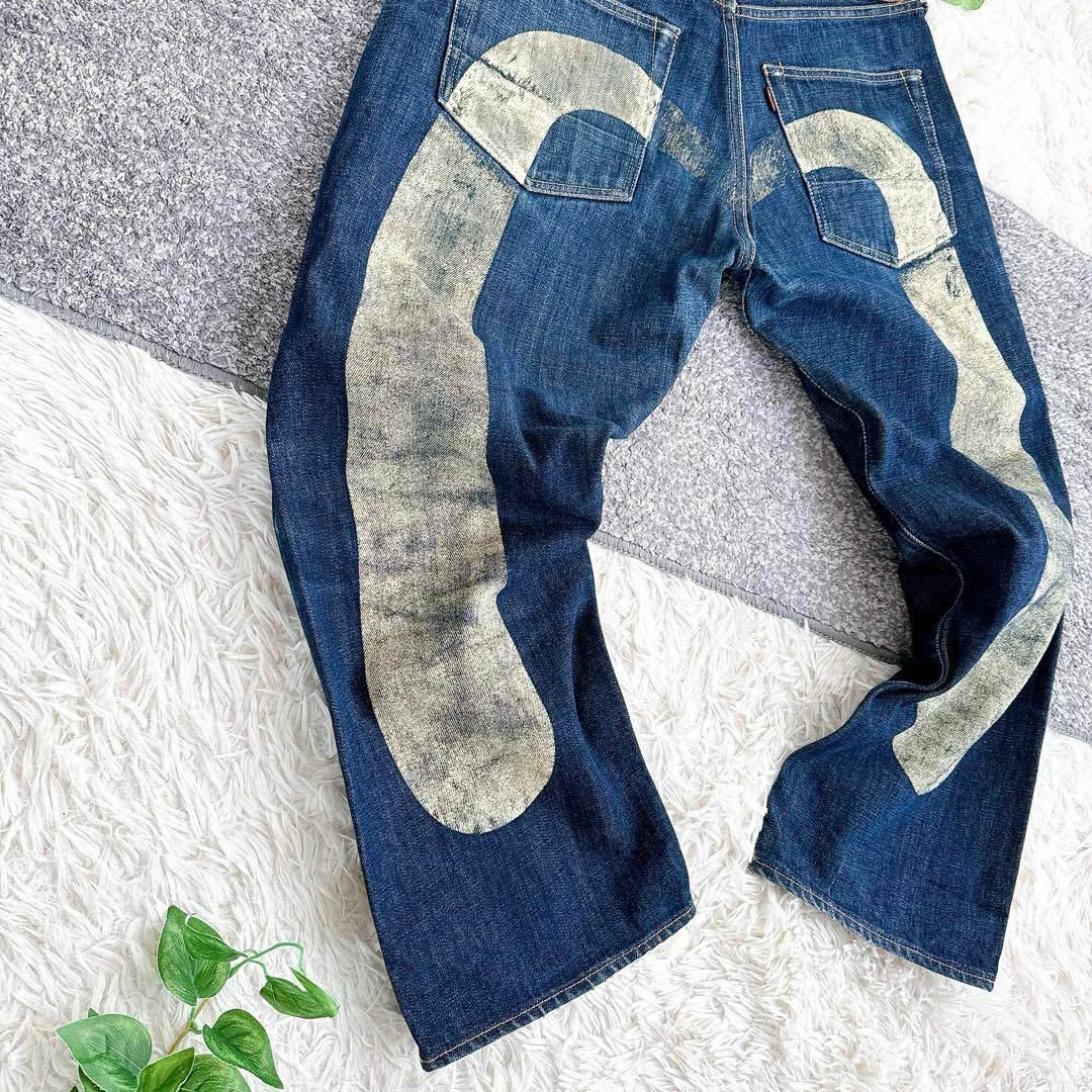 EVISU - エヴィス 大黒 ジーンズ デニム 白カモメ インディゴ 赤耳