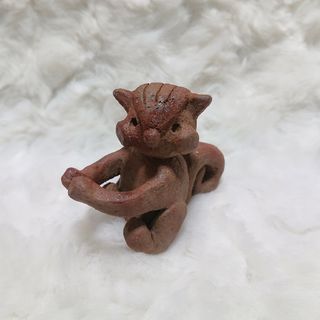 2461】抱っこリス…備前焼の通販 by m-まぁる｜ラクマ