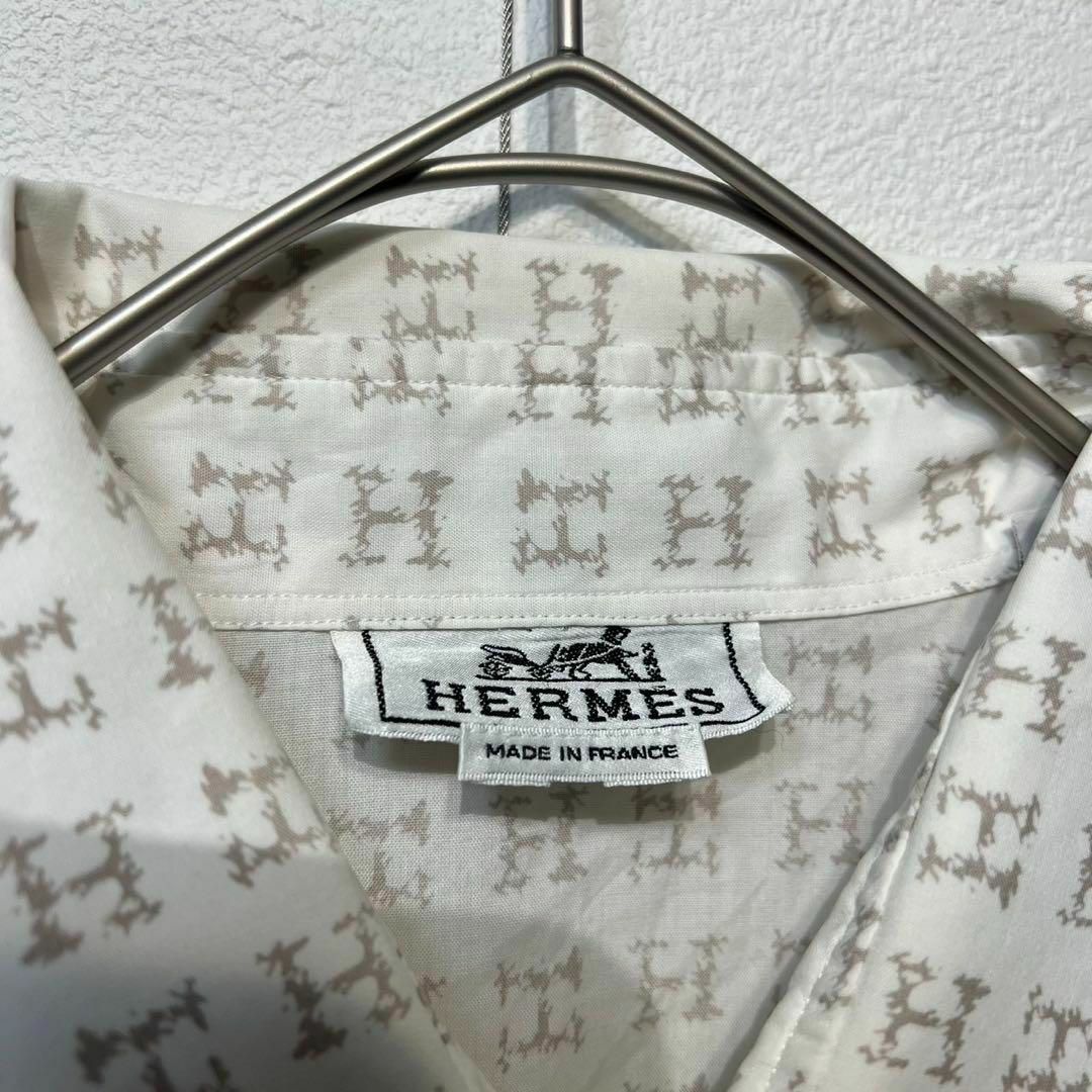 HERMES - 希少 90年製 エルメス 上質 コットン H柄 モノグラム