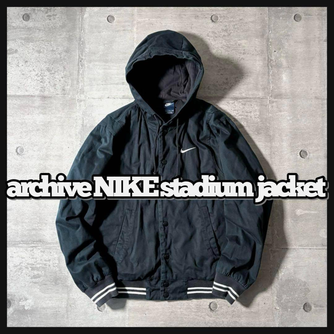 NIKE - y2k NIKE stadium jacket hoodie archiveの通販 by