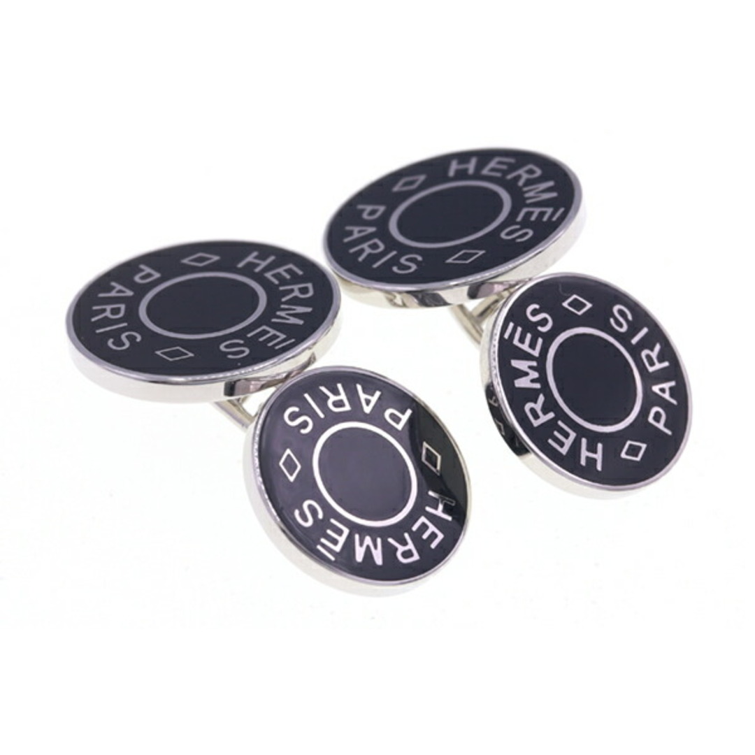 HERMES - エルメス カフス セリエ ブラック シルバー メタルの通販 by