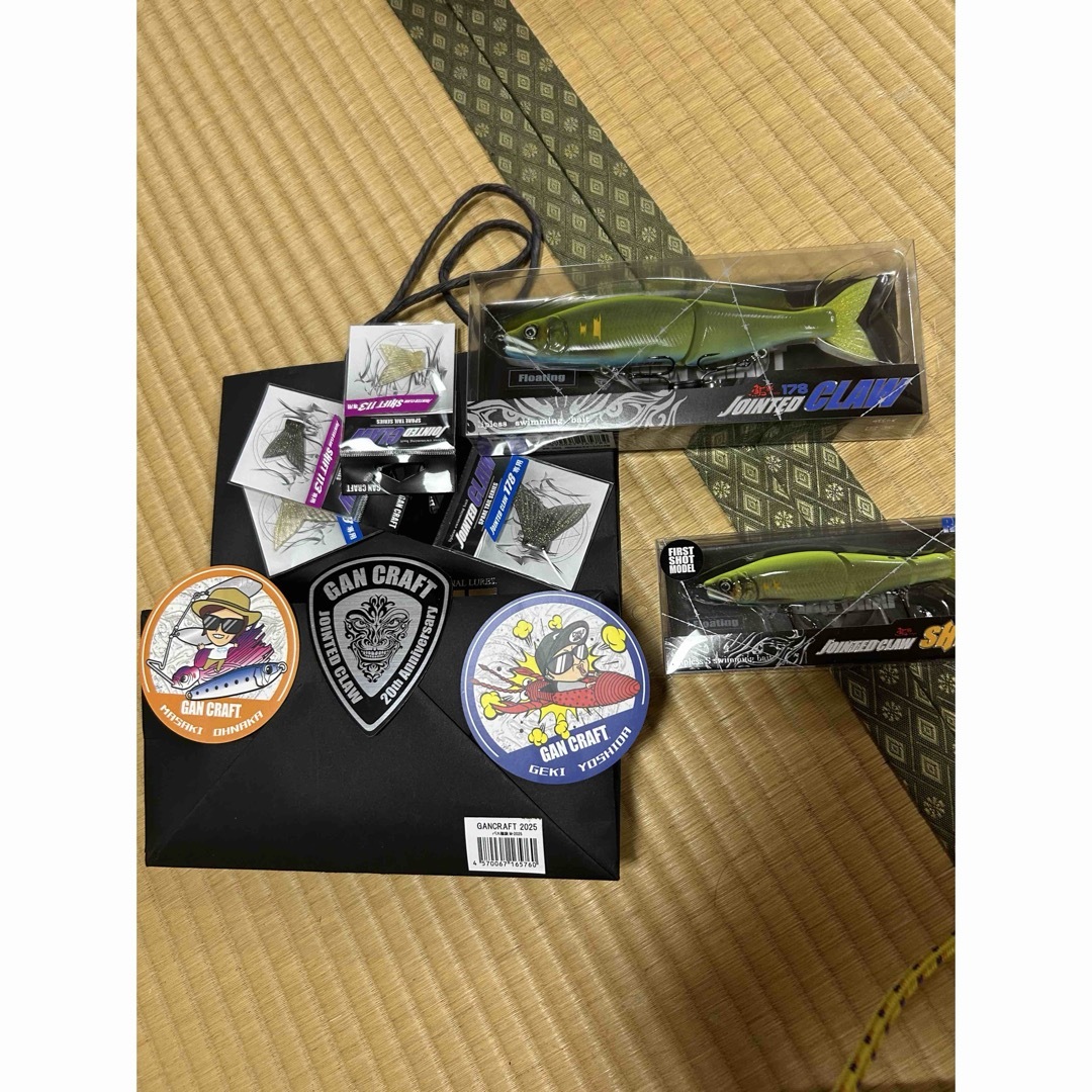 GAN CRAFT福袋 ジョイクロ178、シフト、チャートバック鮎、ステッカー等