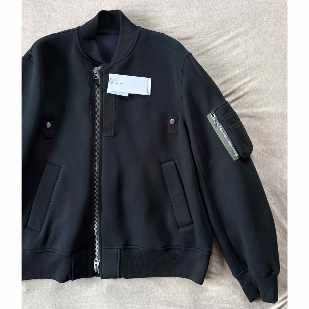 sacai - 25AW新品 sacai スポンジ スウェット シャツ ブルゾン