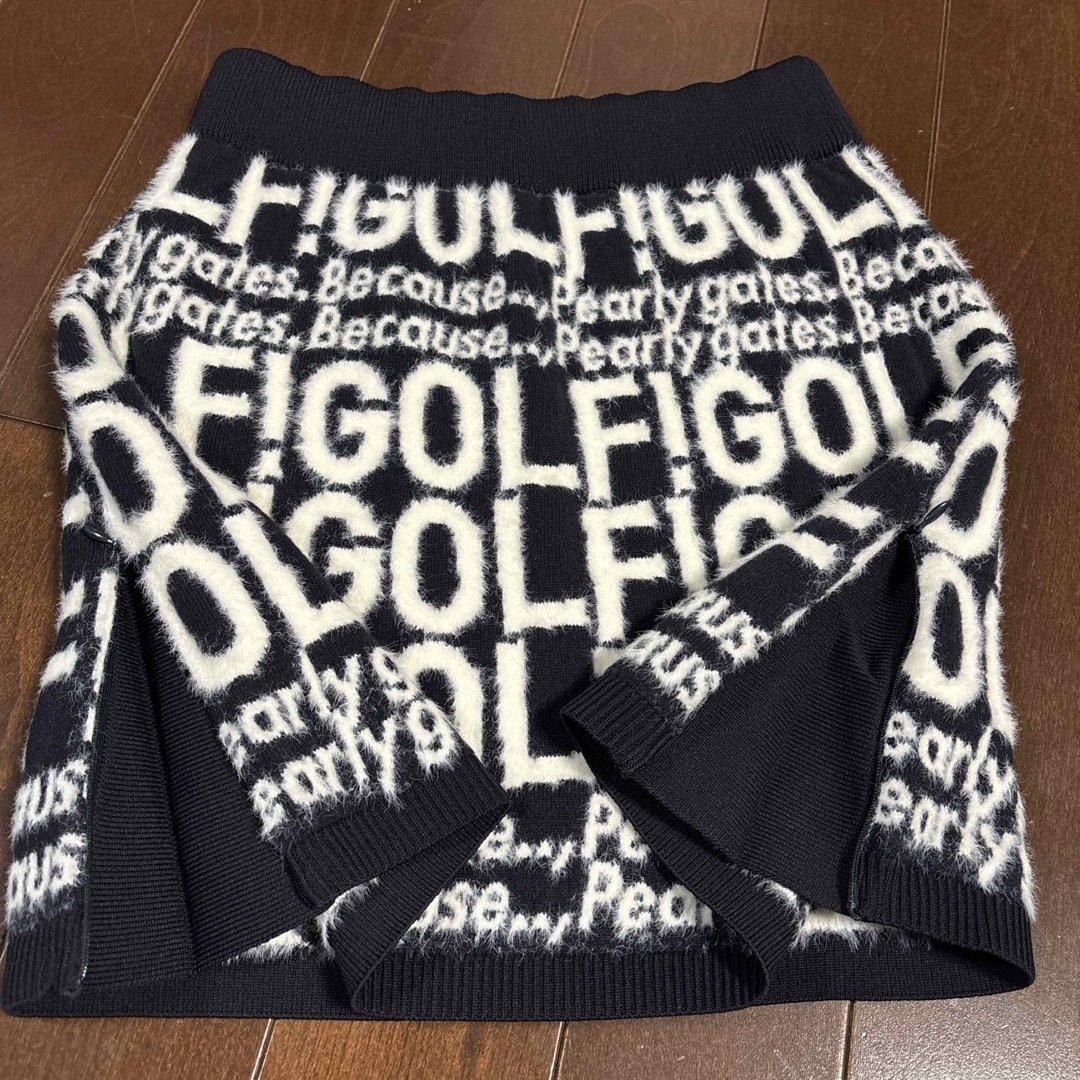 パーリーゲイツ GOLF柄ジャガード織スカートサイズ1