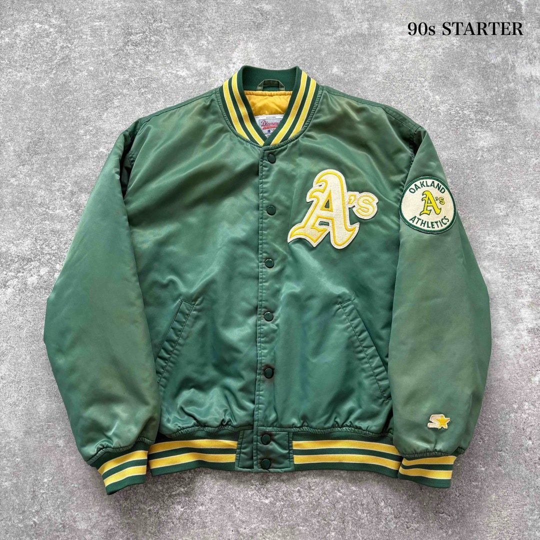 STARTER】 OAKLAND ATHLETICS スタジャン ワッペン刺繍