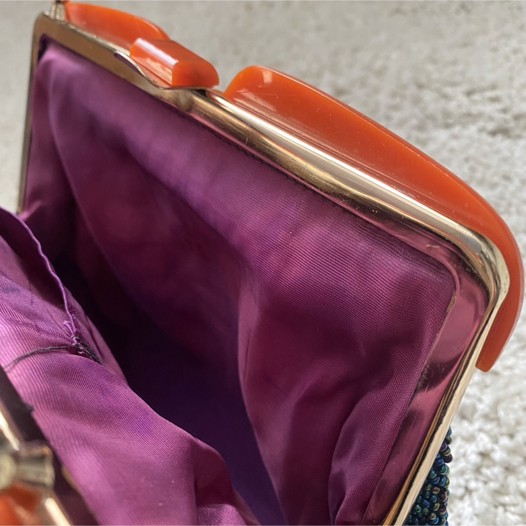 和装 ビーズバッグ 昭和 レトロ 花柄 総柄 成人式 パーティの通販 by