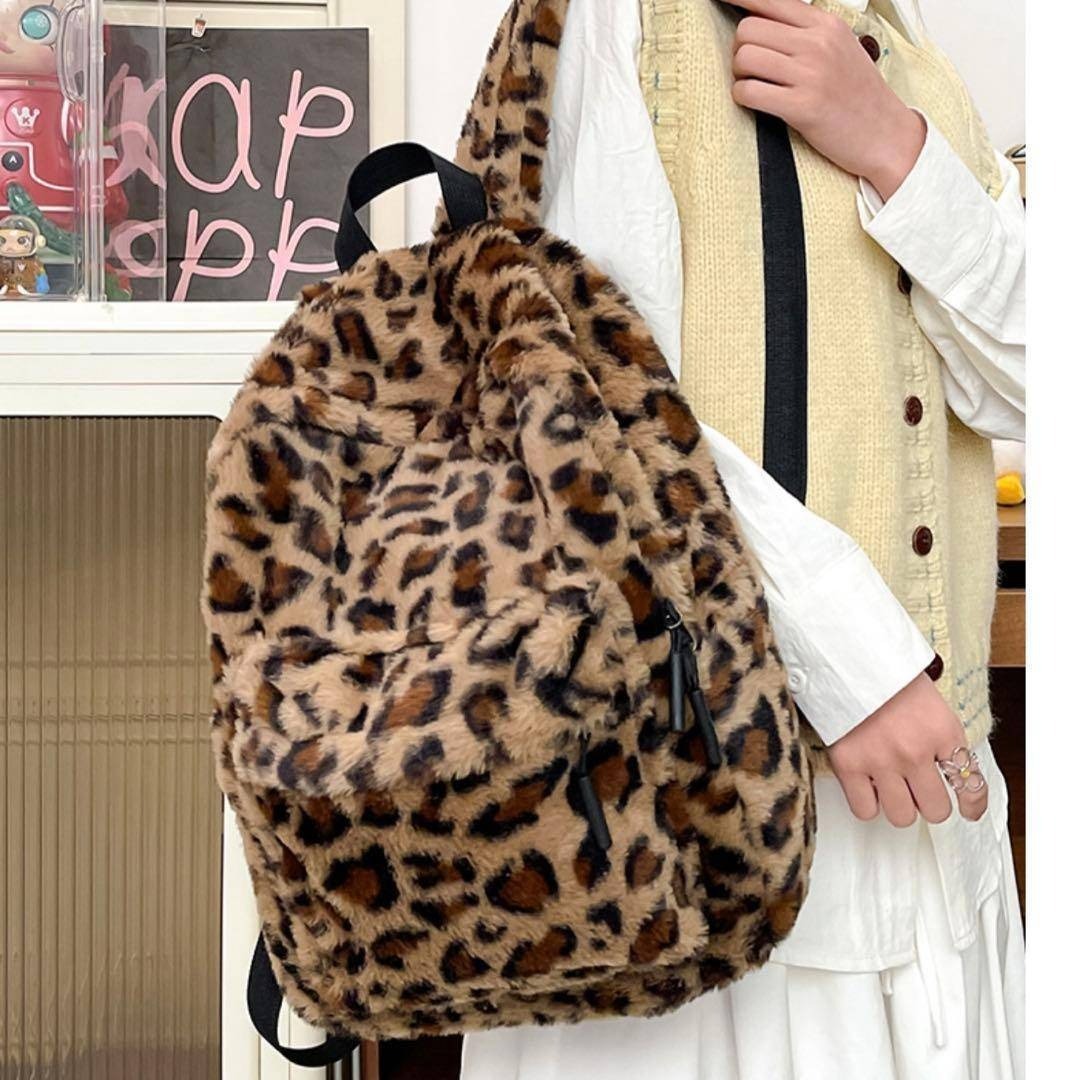 00s GLAD NEWS レオパード ファー リュック 猫耳 平成ギャル 00s GLAD