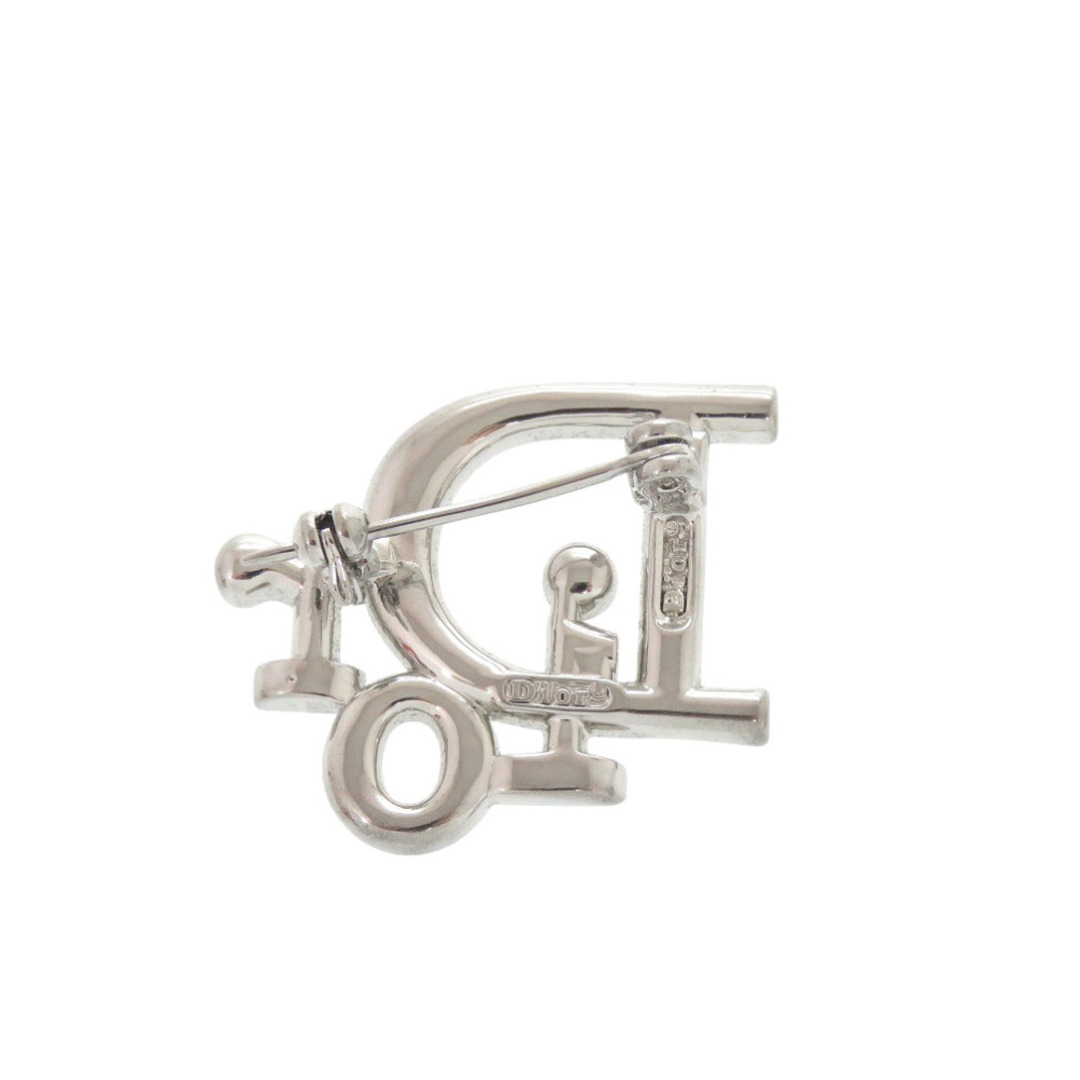 Dior - 美品 ディオール ロゴ メタル ラインストーン シルバー