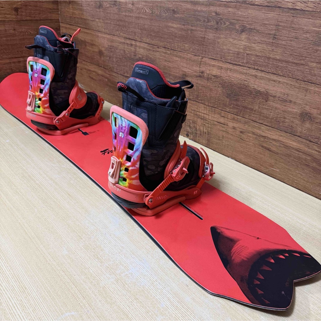 BURTON - 美品 BURTON UNION パウダー フリーライド 156cm ジョーズ 鮫