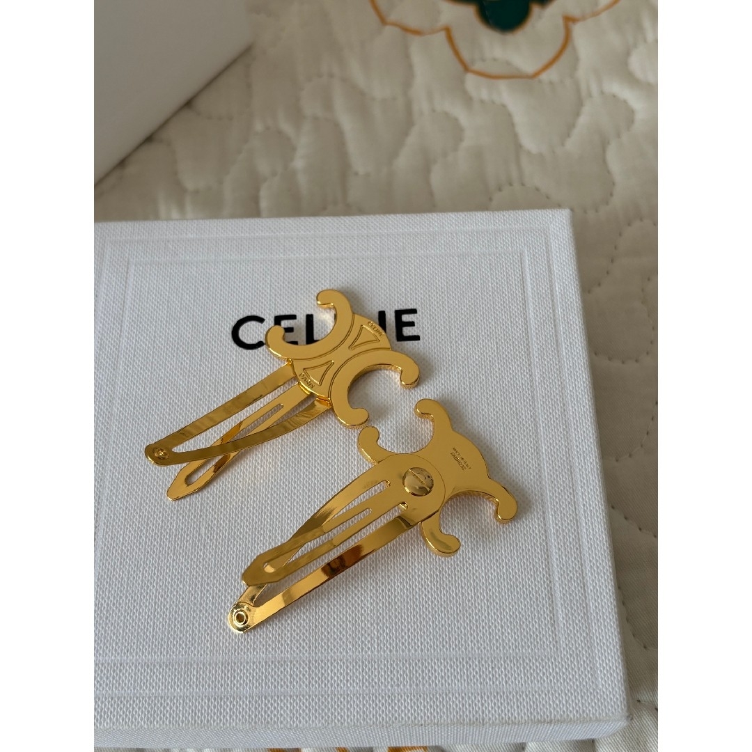 CELINE - 断捨離中!ゴールド CELINE セリーヌ ヘアピン 2個セットの