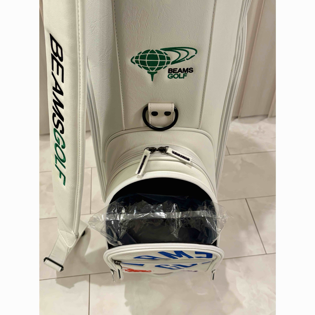 新品］渋野カラー BEAMS GOLF キャディバッグ ホワイト 新品］渋野