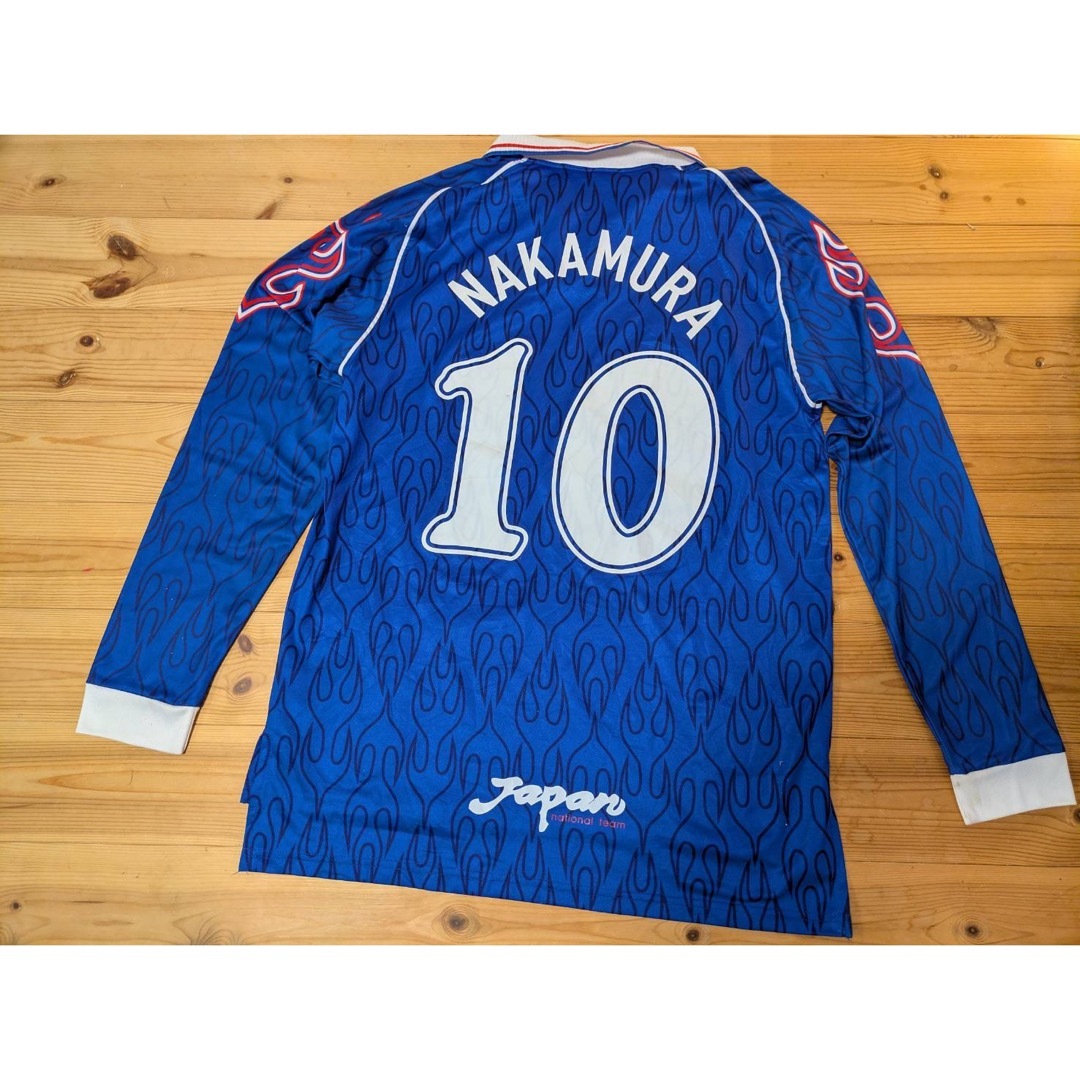 超希少1998年フランスW杯 日本代表 正規ユニフォーム 長袖 NAKAMURA