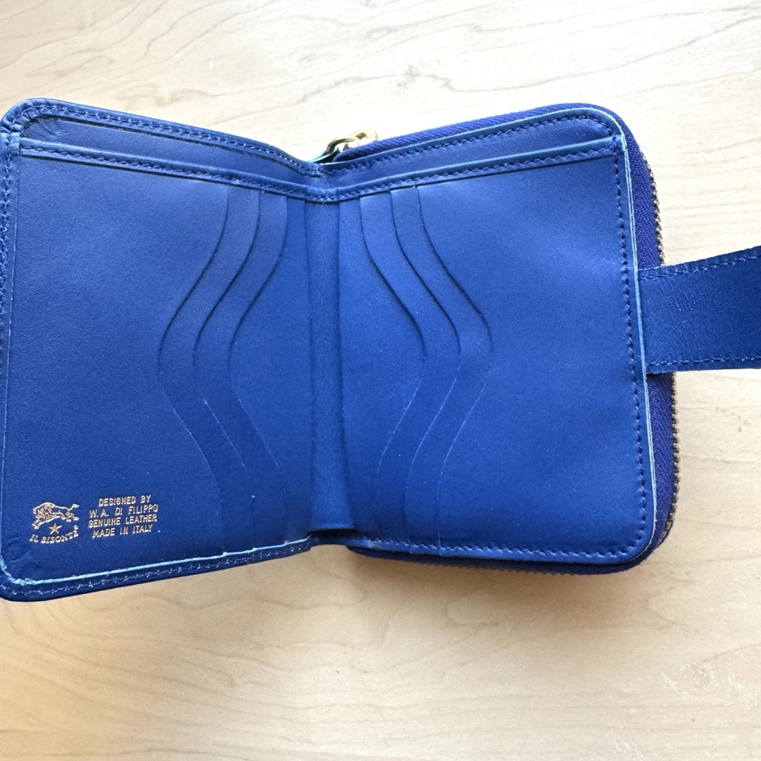IL BISONTE - ☆新品☆イルビゾンテ 二つ折り財布 ロイヤルブルー