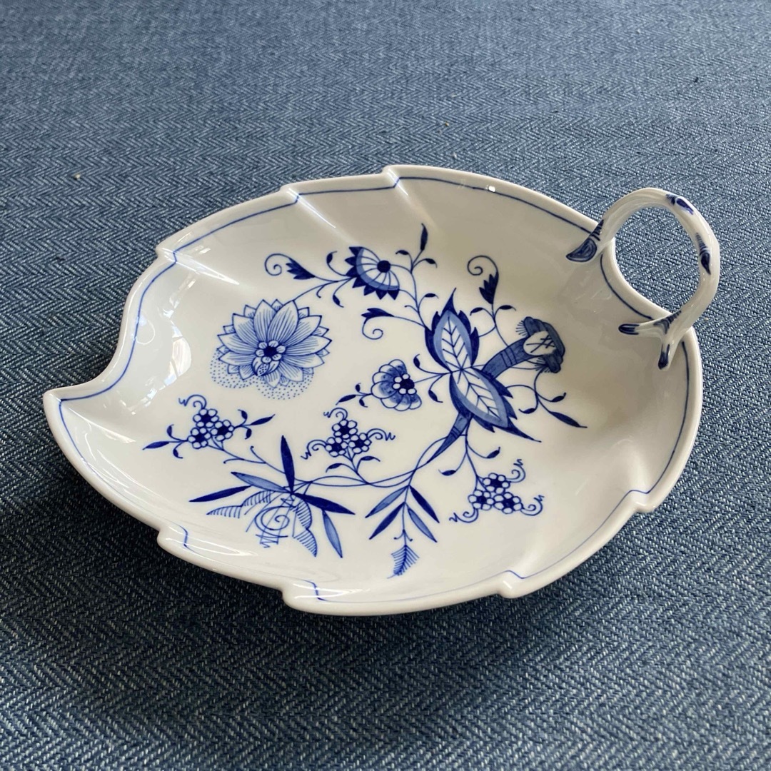 MEISSEN - マイセン ブルーオニオン リーフプレート 約27cmの通販 by