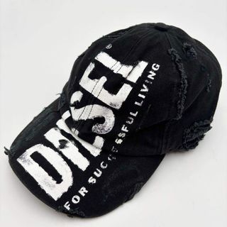 DIESEL - 極美品 ディーゼル C-EWAN ダメージキャップ デカロゴ