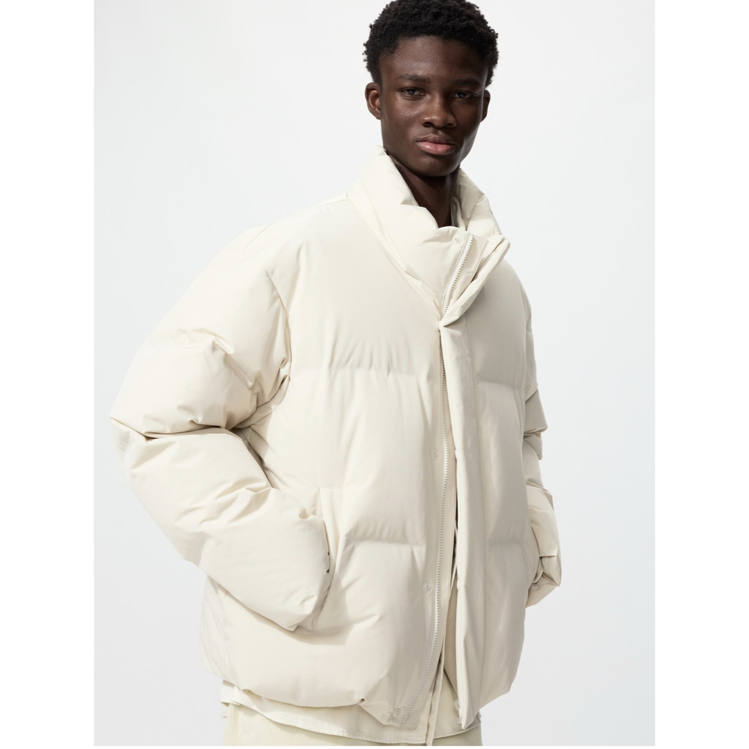 UNIQLO - UNIQLO シームレスダウンジャケット ナチュラル Lの通販 by