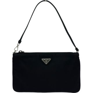 PRADA - プラダ 巾着ポーチ 三角ロゴ ブラック 黒の通販 by もん's