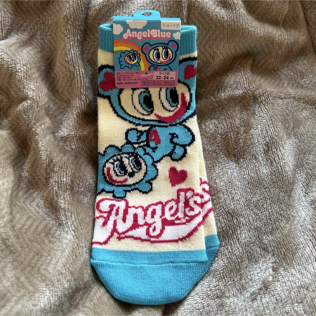 Angel Blue エンジェルブルー キャラクターソックス 22-24cmの通販 by