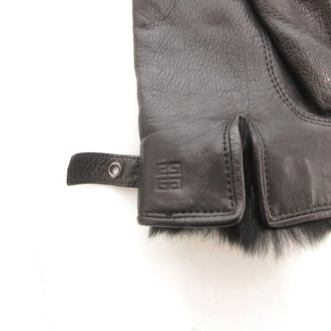 GIVENCHY - ジバンシィ GIVENCHY 手袋 レザーグローブ ロゴ 黒