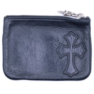 皇居限定 コインケース 黒 金 馬蹄型 小銭入れ 天皇家菊花紋章入 本革