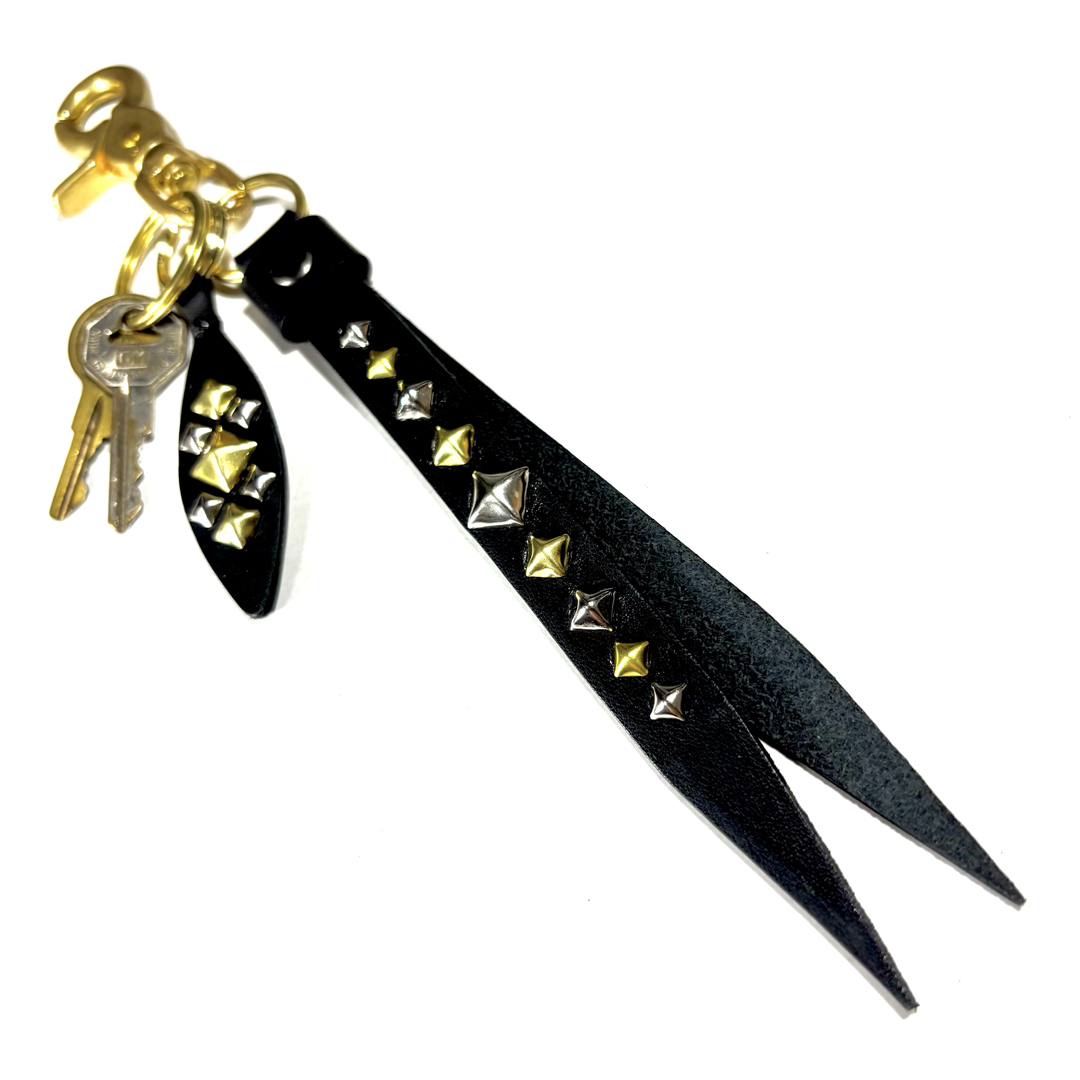 CALEE - スタッズキーホルダー［sh175-1693］国産レザーCALEEキャリー