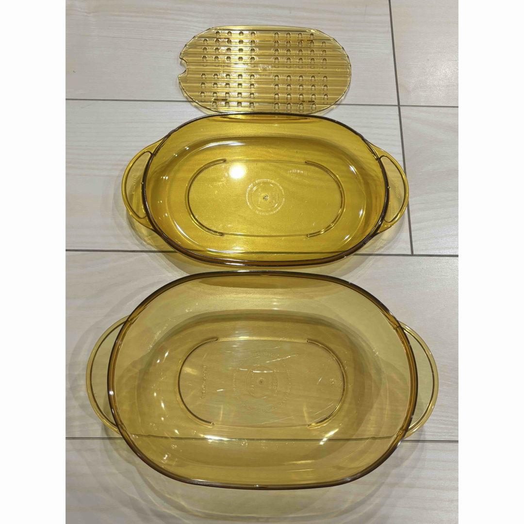 Tupperware タッパーウェーブ2000 2点セット イエロー ① Tupperware