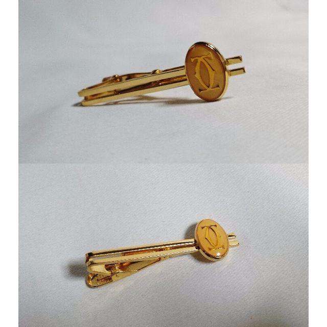 正規美 正規美 カルティエ ヴィンテージ 2Cロゴネクタイピン 金