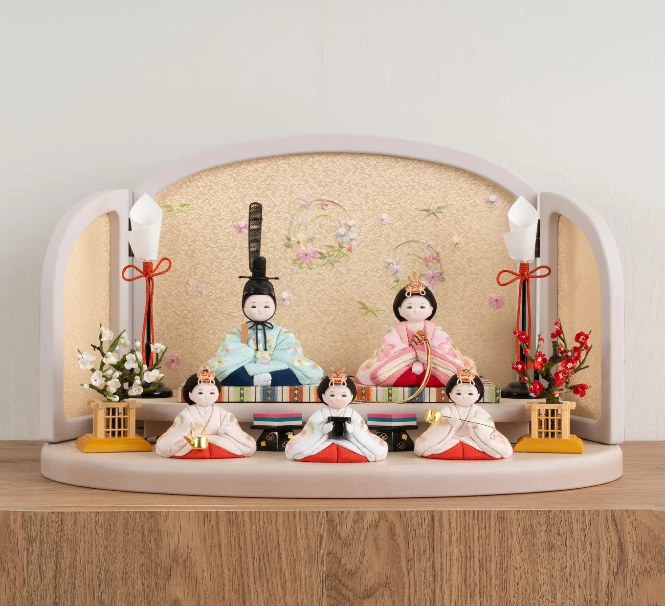 雛人形「被布・髪飾りセット・花づくし」｜雛人形の通販 ふらここ