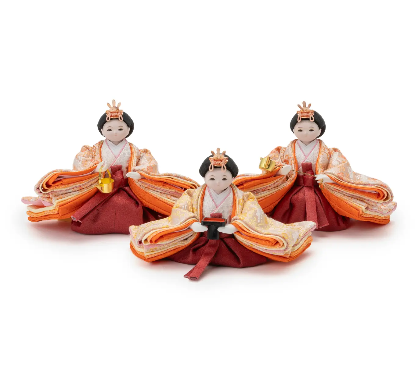 雛人形「衣装着用 外付け台（三人官女用） ナチュラル」｜雛人形の通販