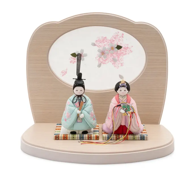 雛人形「さらさら 立雛 京刺繍・花の音・桜花（WEB限定）」｜雛人形の
