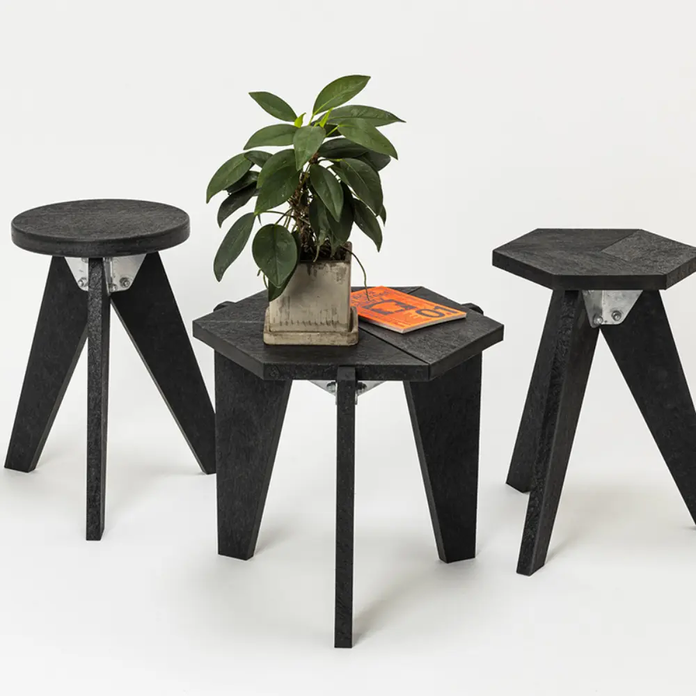 RECYCLED PLASTIC HEX SIDE TABLE - Kanaete(カナエテ) - アイデアを