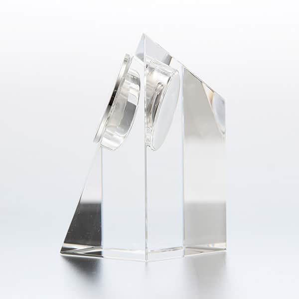 NARUMI グラスワークス プリズムクロックS – 記念品工房「ここから