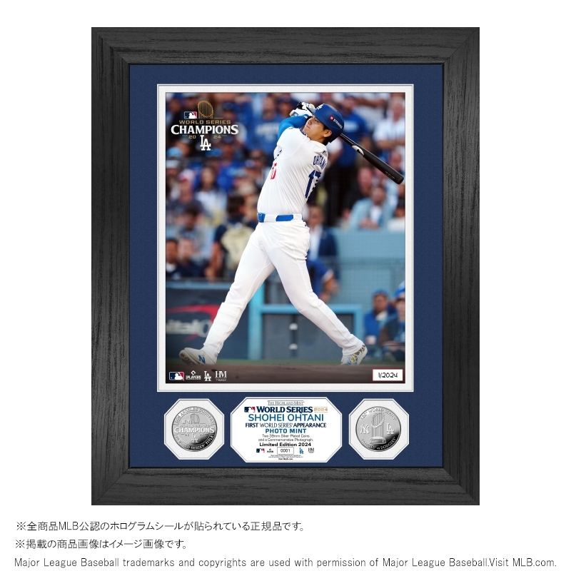 2024MLBチャンピオンShohei Ohtani 記念フレーム付きプレート 2024MLB