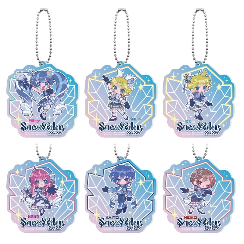 SNOW MIKU 2025 オーロラアクリルキーホルダー（全6種のうちランダム1