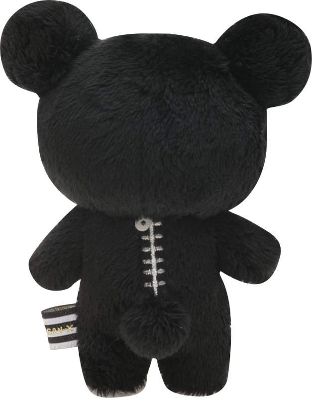 モノクロリラックマ』テーマ ぬいぐるみキーホルダー クロ