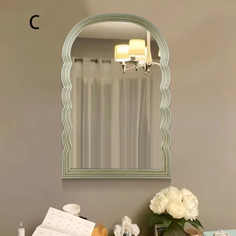 装飾鏡 壁掛けミラー 姿見鏡 美容室 洗面所 玄関 インテリア アーチ型