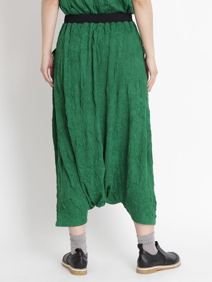 TWワッシャー天竺サルエルパンツ(裏地無し)（タックパンツ）｜KEI