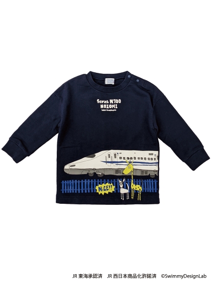 人気の乗り物プリント長袖トレーナー（カットソー）｜hakka kids