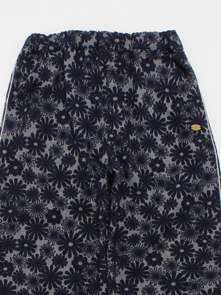 フラワージャカードワイドストレートパンツ（ストレートパンツ